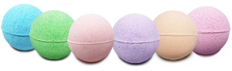 single color natural bath bombs