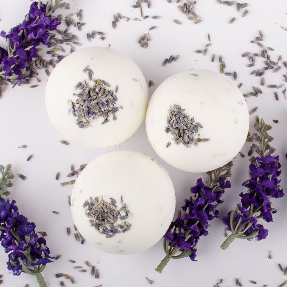 lavender bath bomb purple